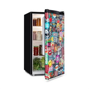 Klarstein Cool Vibe, lodówka, E, 90 l, koncepcja VividArt, styl manga, kolor czarny