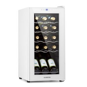 Klarstein Shiraz 15 Slim Uno, chłodziarka do wina, 44 l, dotykowa, 135 W, 5-18°C, czarna