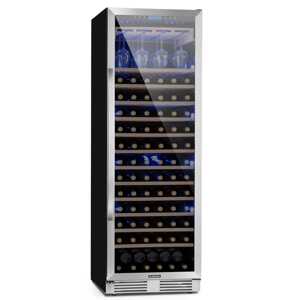 Klarstein Vinovilla Grande 165 Built-in Uno, chłodziarka do wina, 425 l, 165 butelek Szklane drzwi