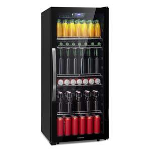 Klarstein Beersafe 7XL, lodówka na napoje, 242 l, 5 półek, szklane drzwi, stal nierdzewna