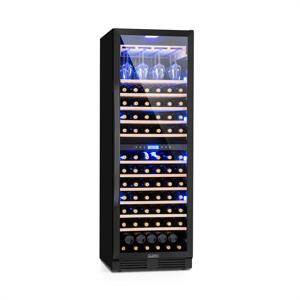 Klarstein Vinovilla Onyx Grande Duo, chłodziarka do wina, 425 l, 165 butelek, czarna
