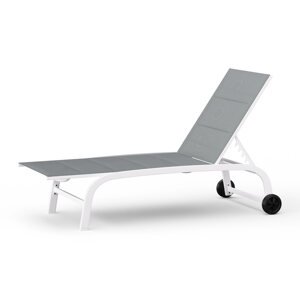Blumfeldt Lounger Limala XXL, leżak ogrodowy, maks. 160 kg, 5-stopniowa regulacja oparcia, kółka