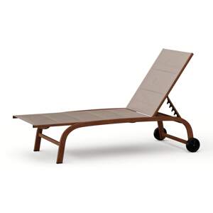 Blumfeldt Lounger Limala, leżak ogrodowy, maks. 160 kg, 5-stopniowa regulacja oparcia, kółka