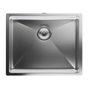 Klarstein TitanSteel stalowy zlewozmywak kuchenny o wymiarach 45 x 55 cm (dł. x szer.) powierzchnia odporna na zarysowania i wysoką temperaturę