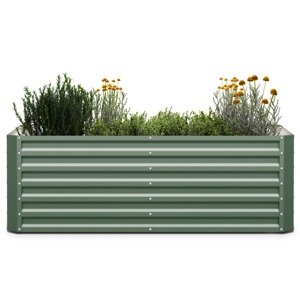 Blumfeldt High Grow Straight, podniesiona grządka, 180 x 60 x 90 cm, falista blacha stalowa, łatwy montaż, odporna na rdzę i mróz