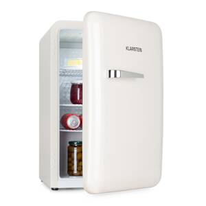 Klarstein Audrey, lodówka, 70 l, 3 półki, 2 przegródki w drzwiach, oświetlenie wewnętrzne, styl retro