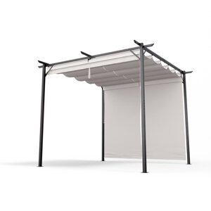 Blumfeldt Pantheon Robust, altana ogrodowa, 3 x 3 m, rolety boczne, stal malowana proszkowo, odporność na warunki atmosferyczne
