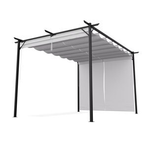 Blumfeldt Pantheon Robust, altana ogrodowa, 3 x 4 m, rolety boczne, stal malowana proszkowo, odporność na warunki atmosferyczne