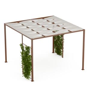 Blumfeldt Shade Cove GreenWall, pergola, 3 x 3 m, ochrona prywatności, powłoka proszkowa, odporna na warunki atmosferyczne