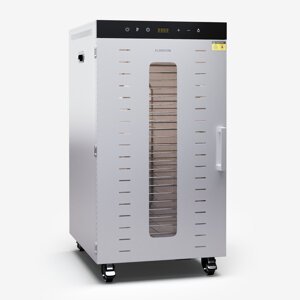 Klarstein MasterJerky 350, suszarka do grzybów i owoców, 2000 W, zakres temperatur 30-90°C, timer 24-godzinny, stal nierdzewna