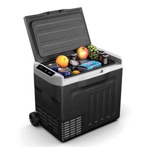 Klarstein PolarForce 40L kompresorowa lodówka turystyczna, panel sterowania LCD, oświetlenie, off-road, ochrona akumulatora, 12 V/230 V