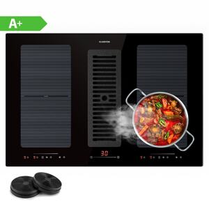Klarstein Full House 77, płyta indukcyjna z systemem down air + okap wyciągowy 477 m³/h, klasa efektywności energetycznej A