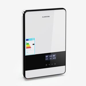 Klarstein Blaze Flow elektryczny przepływowy podgrzewacz wody, element grzewczy ze stali nierdzewnej, wyświetlacz LED, 24 kW