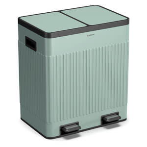 Klarstein Grama 40, kosz na odpady z pedałem, 40 l/2 x 20 l, cichy, tworzywo PP, retro