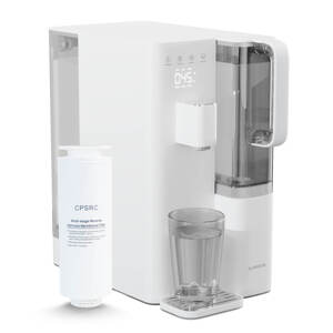 Klarstein VitalPour dystrybutor wody z filtrem, 5-stopniowy filtr, odwrócona osmoza, zbiornik 5 l, dotykowy, mobilny, 3 sekundy