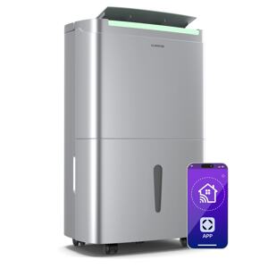 Klarstein DryFy Connect 40 osuszacz powietrza, 40 l/24 h, 30-45 m², sterowanie za pomocą aplikacji, mobilny, zbiornik na wodę