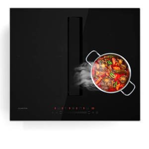 Klarstein Chef-Fusion Prime Down Air System, 2 w 1, płyta indukcyjna + okap, wydajna