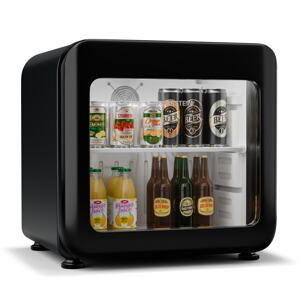 Klarstein Audrey Evo lodówka na napoje, design retro, szklane drzwi, 46 l, klasa energetyczna C