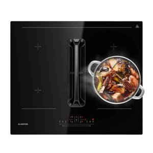Klarstein System downair AirJet 60, płyta indukcyjna z wyciągiem kuchennym, 10 000 W, 600 m³/h, Boost