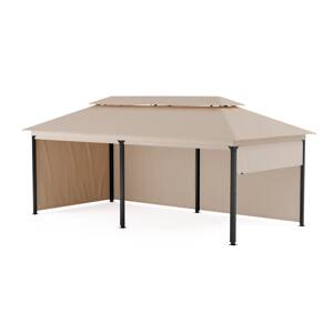Blumfeldt Grandezza Cortina Altana ogrodowa 3x6 m, odporna na warunki atmosferyczne, malowana proszkowo, rolety boczne