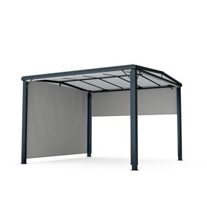 Blumfeldt Pantheon Cortina Solid Sky Altana ogrodowa 3x3, odporność na warunki atmosferyczne, powłoka proszkowa, boczne panele