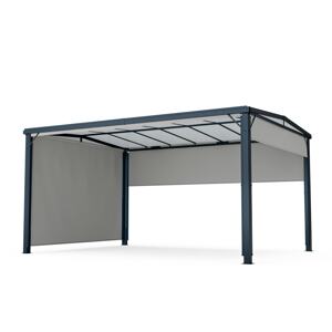 Blumfeldt Pantheon Cortina Solid Sky Altana ogrodowa 3x4, odporność na warunki atmosferyczne, powłoka proszkowa, boczne panele