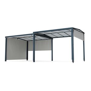 Blumfeldt Pantheon Cortina Solid Sky Expand altana ogrodowa 3x6, odporność na warunki atmosferyczne, rozsuwana
