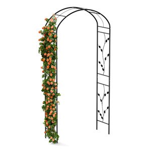 Blumfeldt FloraBelle Arch pergola łukowa do róż, dekoracyjny wzór liści, odporna na warunki atmosferyczne, podpora do pnączy