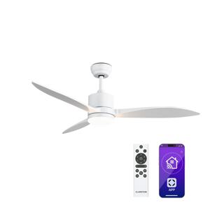 Klarstein SkyBreeze Smart wentylator sufitowy, do użytku wewnątrz pomieszczeń i na zewnątrz, inteligentne sterowanie, IP44, 40 dB