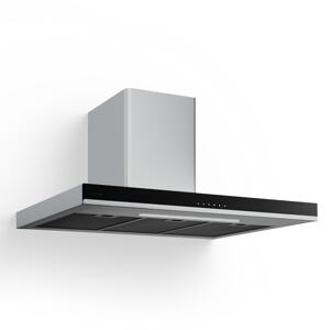 Klarstein Okap kuchenny Verosteel, Elegancki, minimalistyczny, wydajny, Klasa energetyczna A++, 881,6 m³/h, 90 cm