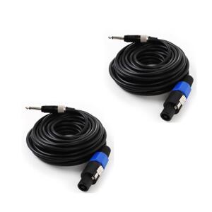 2 x 10m kabel połączeniowy FrontStage wtyk PA na 6,35mm jack