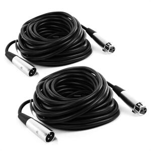 2 x kabel XLR FrontStage 10m męski na żeński wysokiej klasy przyłącza