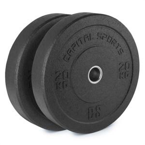 Capital Sports Renit, hi temp gumowa tarcza,50,4 mm, aluminiowy rdzeń, guma, 2 x 20 kg