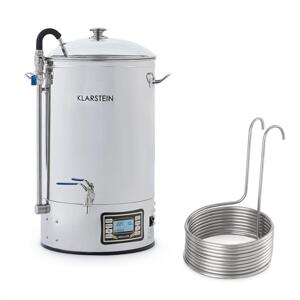 Klarstein Mundschenk Instalacja do warzenia piwa + chłodnica zanurzana 2500 W 30 l stal szlachetna 304