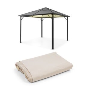 Blumfeldt Pantheon Solid Sky Ambient Solar, pawilon, 3 x 3 m, oświetlenie solarne