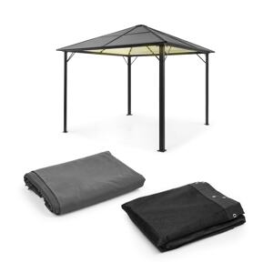 Blumfeldt Pantheon Solid Sky Ambient Solar, pawilon, moskitiera, 3 x 3 m, oświetlenie solarne