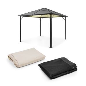 Blumfeldt Pantheon Solid Sky Ambient Solar, pawilon, moskitiera, 3 x 3 m, oświetlenie solarne
