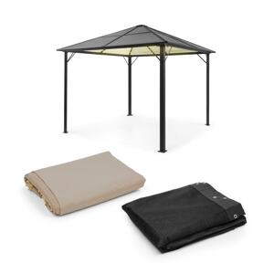 Blumfeldt Pantheon Solid Sky Ambient Solar, pawilon, moskitiera, 3 x 3 m, oświetlenie solarne