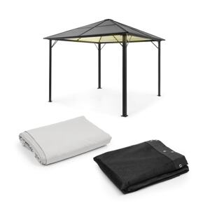 Blumfeldt Pantheon Solid Sky Ambient Solar, pawilon, moskitiera, 3 x 3 m, oświetlenie solarne