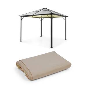 Blumfeldt Pantheon Solid Sky Ambient Solar, pawilon, 3 x 3 m, oświetlenie solarne