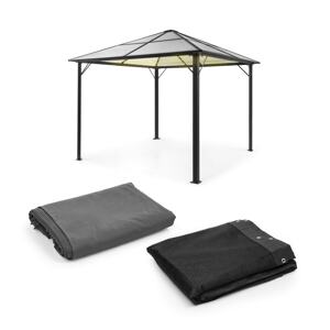 Blumfeldt Pantheon Solid Sky Ambient Solar, pawilon, moskitiera, 3 x 3 m, oświetlenie solarne