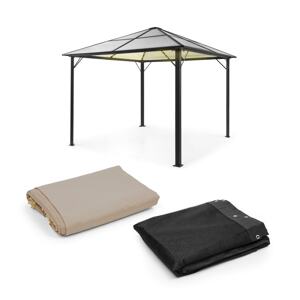 Blumfeldt Pantheon Solid Sky Ambient Solar, pawilon, moskitiera, 3 x 3 m, oświetlenie solarne